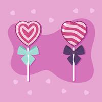 Valentine Candy Hearts Vector