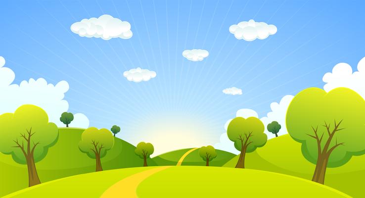 Spring Or Summer Cartoon Landscape 272751 Vector Art at Vecteezy Spring Or Summer Cartoon Landscape 272751 Vector Art at Vecteezy