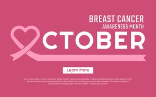 Fondo de Vector de conciencia de cáncer de mama