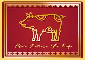 Chinese New Year Pig vector