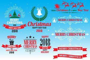 Christmas logo Vector for banner