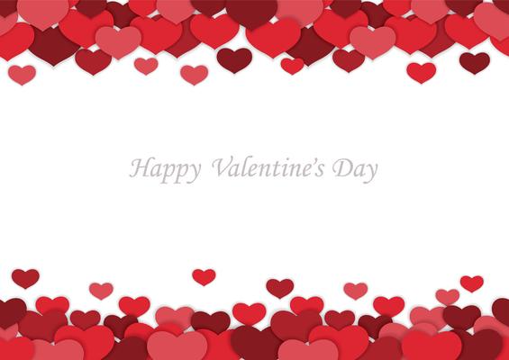 Valentine’s Day seamless vector background.