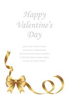 Valentines Daybridal card template with text space vector