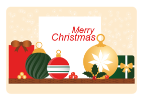 Vector Christmas Greeting Card Design
