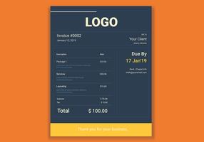 Invoice Template vector