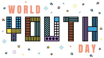 Beautiful World Youth Day Vectors