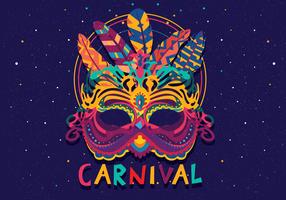 Carnevale Di Venezia Máscara Colorida vector