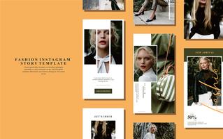 Fashion instastory template vector