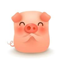 Little Pig greeting Gong Xi Gong Xi vector