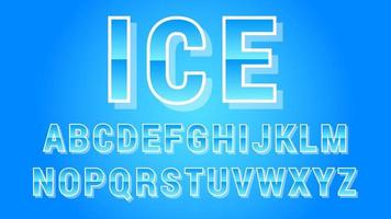 Awesome Icy Alphabet Vectors