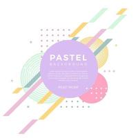 Flat Abstract Pastel Vector Background