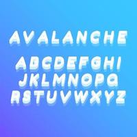 Awesome Icy Alphabet Vectors