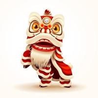 Chinese New Year Lion Dance vector