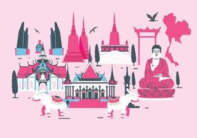 Bangkok Landmark Vector