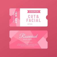 Beauty Care Coupon Template vector