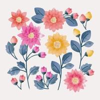 Vector Hand Drawn Flowers