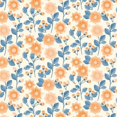 Vector Floral Seamless Pattern
