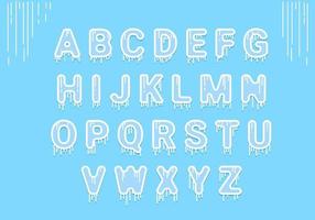 Icy Alphabet vector