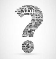 Question mark from Question words vector