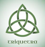 Triquetra symbol with gradients vector