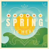 Spring background vector