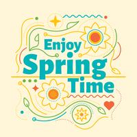 Spring background vector