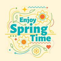 Spring background vector