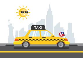 Taxi de nueva york vector