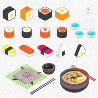 illustration of info graphic japanese food concept vector