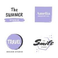 Feminine Vintage Retro Vector Logo