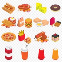 illustration of info graphic junk food concept vector