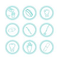 Hand drawn medical icons. vector