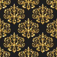 Golden glitter seamless pattern vector