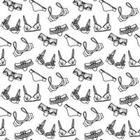 Lingerie seamless pattern vector