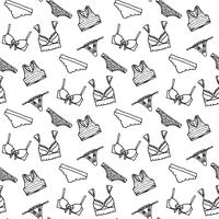 Lingerie seamless pattern vector
