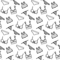 Lingerie seamless pattern vector