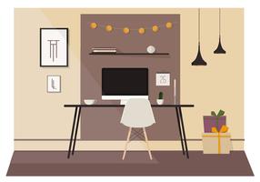 Vector Designer Room Illustration