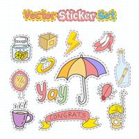 Vector Sticker Patches Set