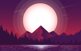 Vector paisaje ilustración