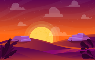 Vector paisaje ilustración