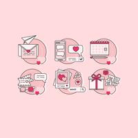 Vector Valentine's Day Icons