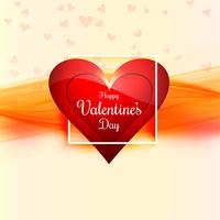 Beautiful card valentine's day background with hearts design vector