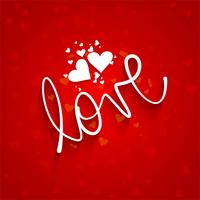 Beautiful card love background with hearts design vector