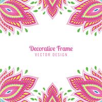 Beautiful artistic artwork colorful floral card background vector