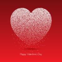Heart of dots for Valentine's day  vector