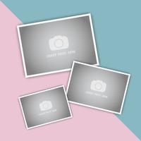 Photo montage display background  vector