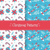 Cute Christmas Pattern Collection vector