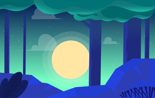 Vector paisaje ilustración