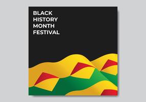 Black History Month Card vector