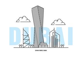 Cayan Tower vector